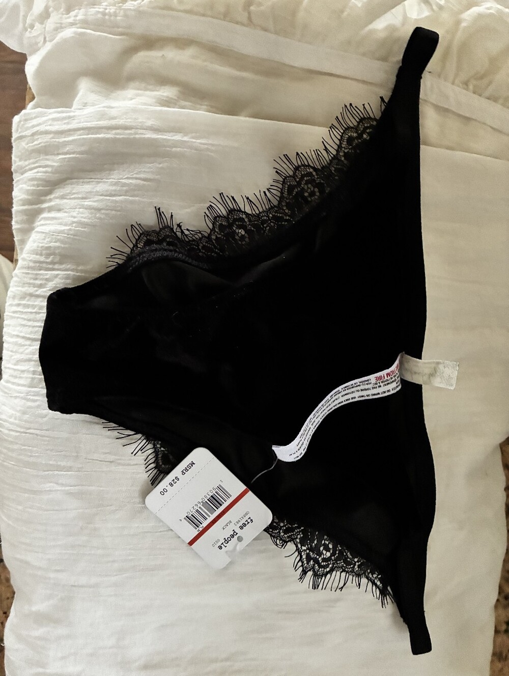 Free People Black Velvet Underwear Set - Picture 10 of 11